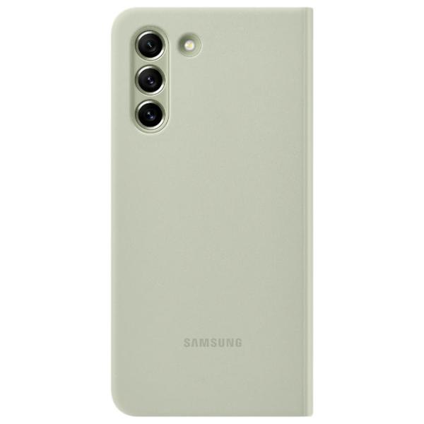 Husă pentru smartphone Samsung Galaxy S21 FE Samsung/ Smat Clear View/ PC/ Olive Green photo 2