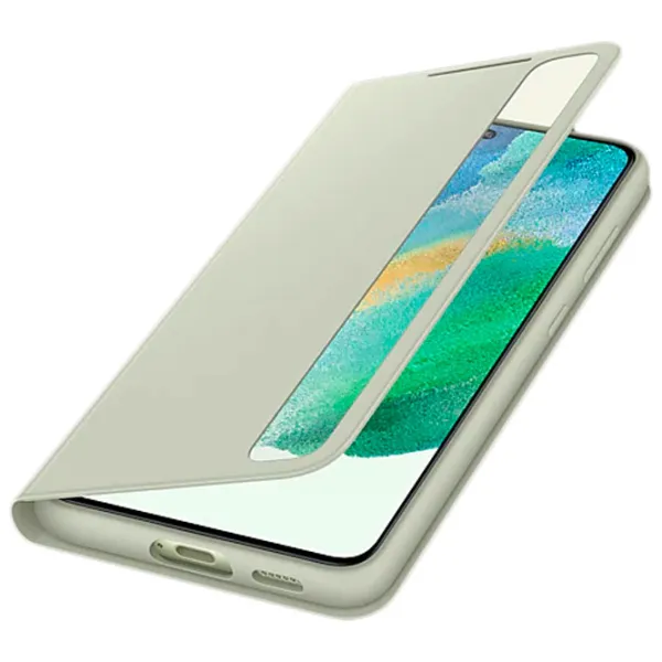 Husă pentru smartphone Samsung Galaxy S21 FE Samsung/ Smat Clear View/ PC/ Olive Green photo 4