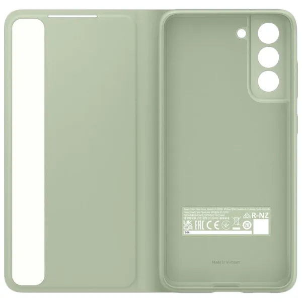 Husă pentru smartphone Samsung Galaxy S21 FE Samsung/ Smat Clear View/ PC/ Olive Green photo 5