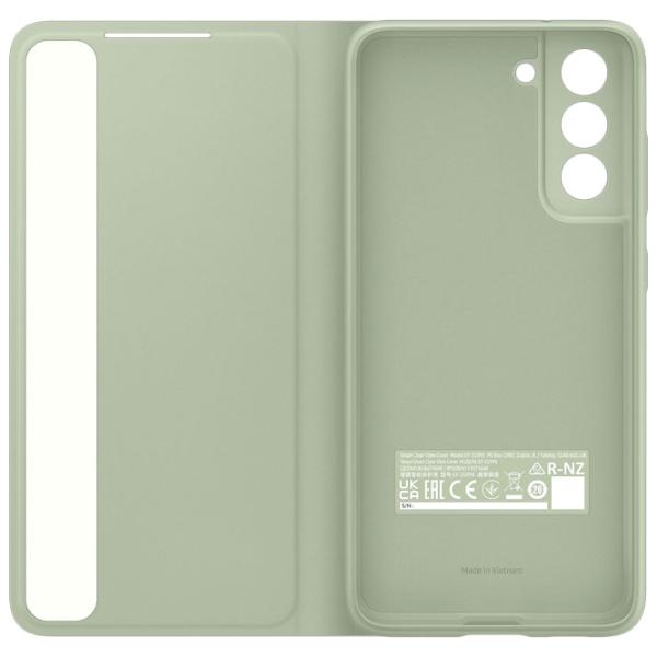 Husă pentru smartphone Samsung Galaxy S21 FE Samsung/ Smat Clear View/ PC/ Olive Green photo 5