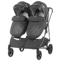 Cărucior pentru copil Chipolino Duo Smart 3800931040321/ Black photo 2