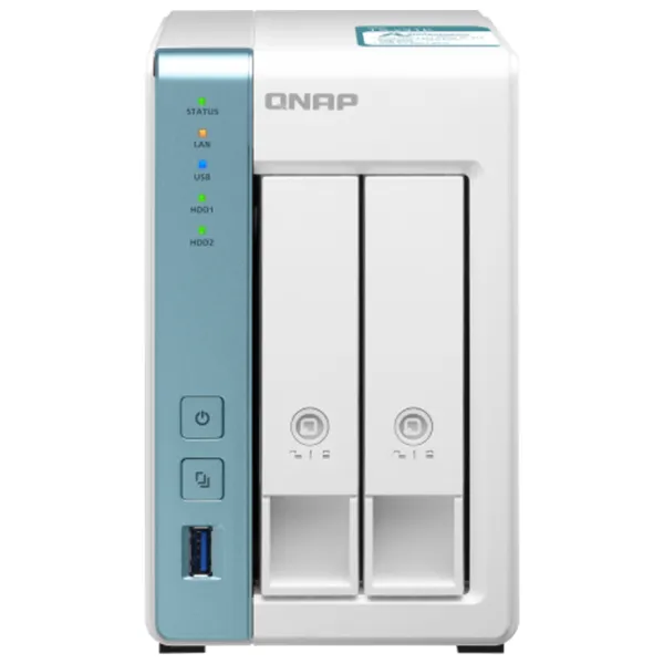 Сетевое хранилище QNAP TS-231K Белый photo 2
