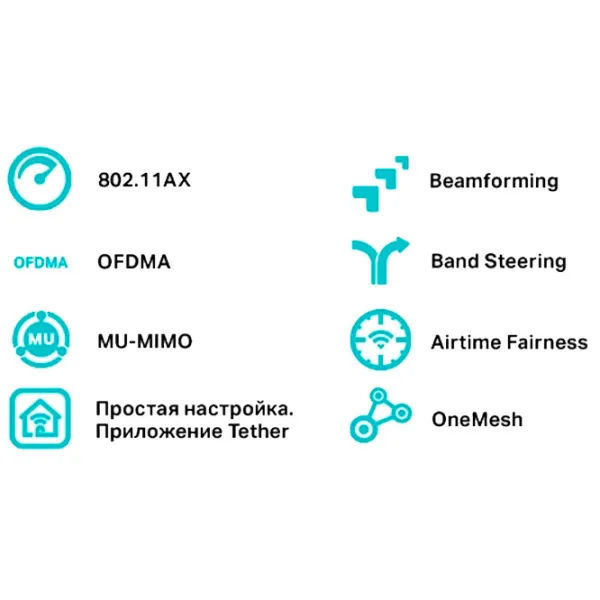 Wi-Fi Роутер TP-Link Archer AX55 574 Мбит/ c/ 2402 Мбит/ с/ Черный photo 4