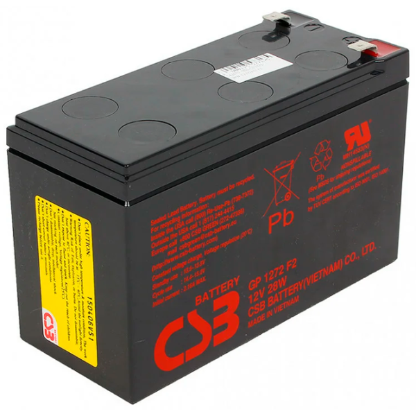 Аккумуляторная батарея для ИБП CSB GP 1272F2 12 В 7.2 Ач Черный photo 2