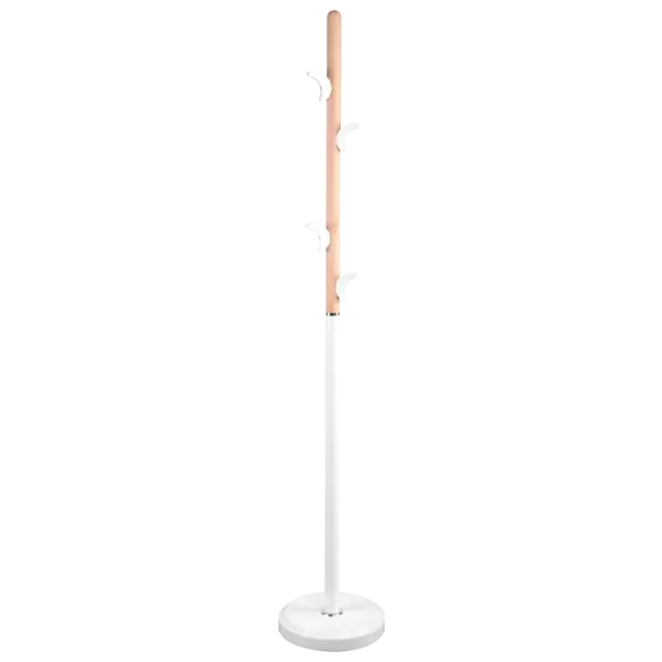 Cuier DecoPrim C-510 Metal, Lemn/ White photo 2