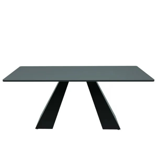 Masă de bucătărie DecoPrim Carmen HPL/ Black photo 2