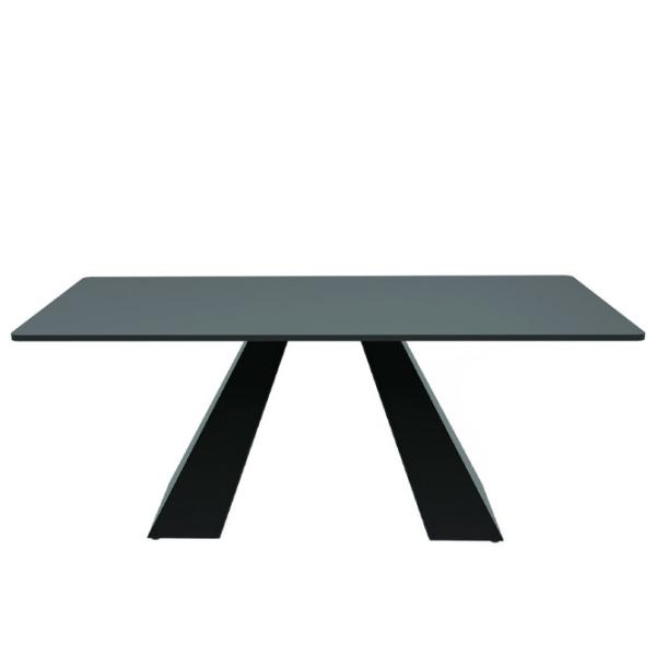 Masă de bucătărie DecoPrim Carmen HPL/ Black photo 2