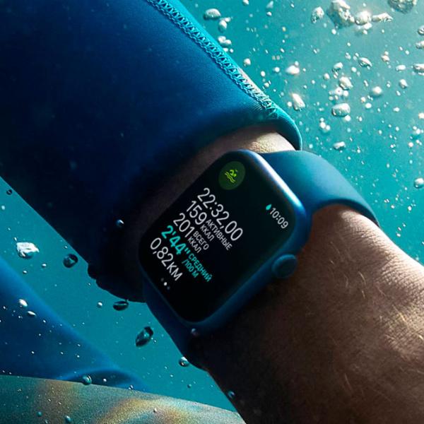 Умные часы Apple Watch Series 7 1.9"/ MKN13RB/ A/ Abyss Синий photo 5 Умные часы Apple Watch Series 7 1.9"/ MKN13RB/ A/ Abyss Синий photo 5