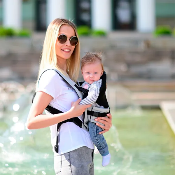 Marsupiu pentru copii Lorelli BABY CARRIER JOURNEY (10010120004) 9 kg/ Black photo 3 Marsupiu pentru copii Lorelli BABY CARRIER JOURNEY (10010120004) 9 kg/ Black photo 3