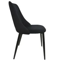 Scaun de bucătărie DecoPrim ARI Stofă/ Black Black photo 4