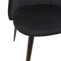 Scaun de bucătărie DecoPrim ARI Stofă/ Black Black photo 5