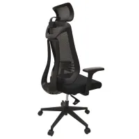 Fotoliu de birou DecoPrim M936 Plasă acrilică/ Black photo 2
