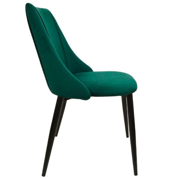 Scaun de bucătărie DecoPrim ARI Stofă/ Green Black photo 4