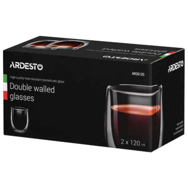 Set de pahare Ardesto AR2612G 0.12l / Sticlă / Transparent photo 2