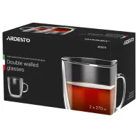 Set de căni Ardesto AR2627G 270 ml/ Sticlă/ Transparent photo 2