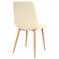 Scaun de bucătărie DecoPrim DC-90WT Piele artificială/ Beige photo 2