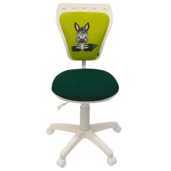 Офисное кресло DecoPrim MINISTYLE GTS WHITE ZEBRA Полиэстер/ Белый Черный photo 4 Офисное кресло DecoPrim MINISTYLE GTS WHITE ZEBRA Полиэстер/ Белый Черный photo 4