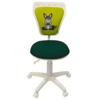 Офисное кресло DecoPrim MINISTYLE GTS WHITE ZEBRA Полиэстер/ Белый Черный photo 4