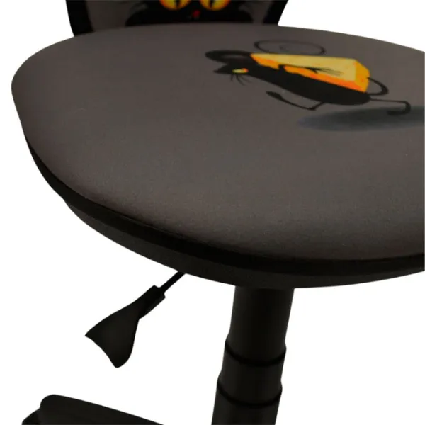 Fotoliu de birou DecoPrim MINISTYLE GTS CAT&MOUSE Poliester/ Black Black photo 4