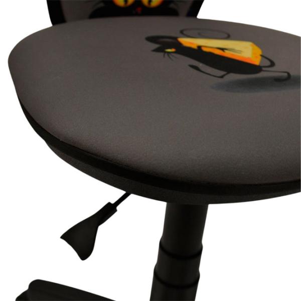 Fotoliu de birou DecoPrim MINISTYLE GTS CAT&MOUSE Poliester/ Black Black photo 4