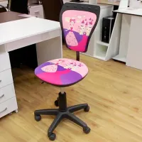 Офисное кресло Nowy Styl Ministyle GTS Princess Полиэстер/ Розовый Черный photo 5
