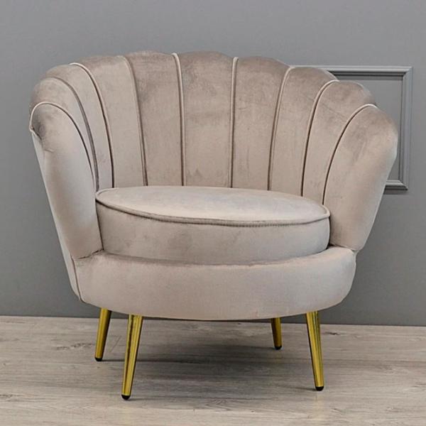 Fotoliu living DecoPrim Maggie Camel Catifelat Beige photo 3 Fotoliu living DecoPrim Maggie Camel Catifelat Beige photo 3