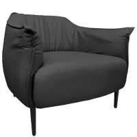 Fotoliu living DecoPrim KING Black photo 2