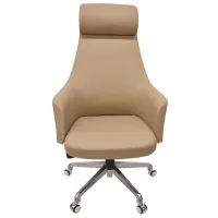 Fotoliu de birou DecoPrim Polard Piele/ Brown photo 3