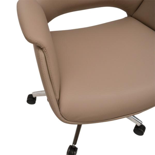 Fotoliu de birou DecoPrim 202A Piele artificială/ Brown photo 6