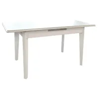 Masă de bucătărie DecoPrim Malta MDF/ White photo 2