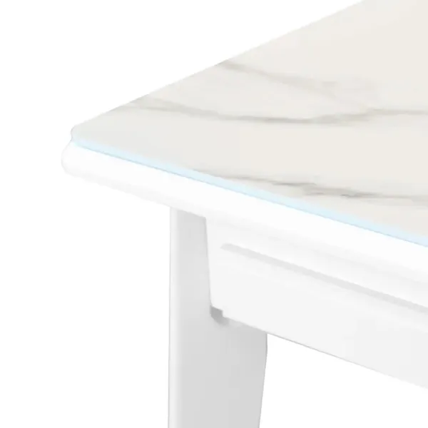 Masă de bucătărie DecoPrim Malta  MDF/ White photo 3