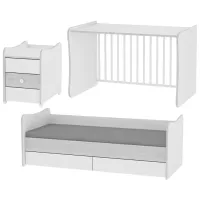 Детская кровать Lorelli BED MAXI PLUS NEW (10150300030A) 0 месяцев - 14 лет/ Белый photo 3
