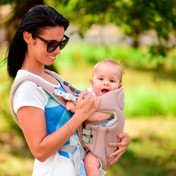 Marsupiu pentru copii Lorelli BABY CARRIER TRAVELLER (10010060004) 9 kg/ Red photo 5
