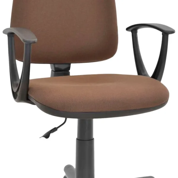 Офисный стул DecoPrim PRESTIGE C-24 Ткань/ Коричневый Черный photo 5