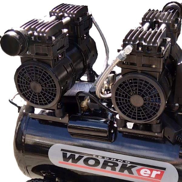 Compresor Technoworker SKLE 1500-50 L Portativ/ Cu piston photo 4