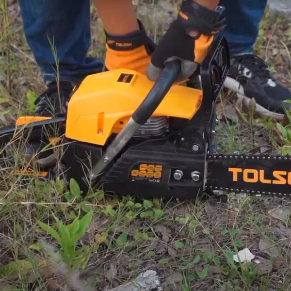 Цепная пила Tolsen 79611 бензиновая/ Желтый photo 4 Цепная пила Tolsen 79611 бензиновая/ Желтый photo 4