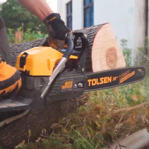 Цепная пила Tolsen 79611 бензиновая/ Желтый photo 5 Цепная пила Tolsen 79611 бензиновая/ Желтый photo 5