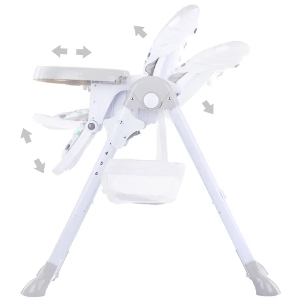 Scaun de masă Chipolino Maxi (3800931041007) Clasic/ 6 luni / Gray  photo 5 Scaun de masă Chipolino Maxi (3800931041007) Clasic/ 6 luni / Gray  photo 5