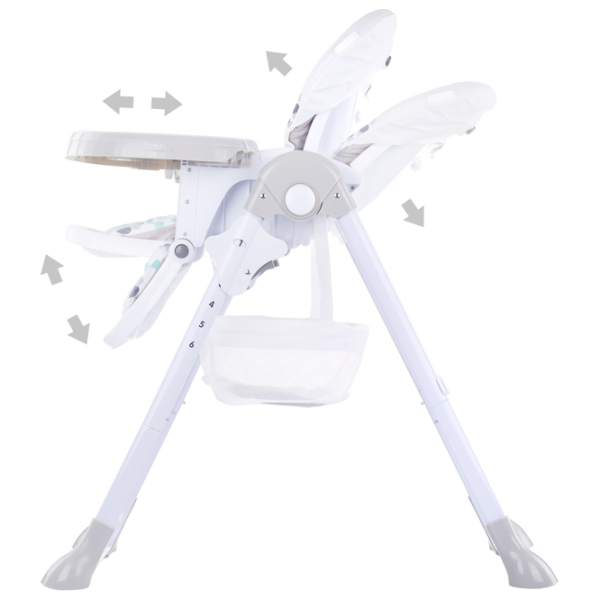 Scaun de masă Chipolino Maxi (3800931041007) Clasic/ 6 luni / Gray  photo 5 Scaun de masă Chipolino Maxi (3800931041007) Clasic/ 6 luni / Gray  photo 5