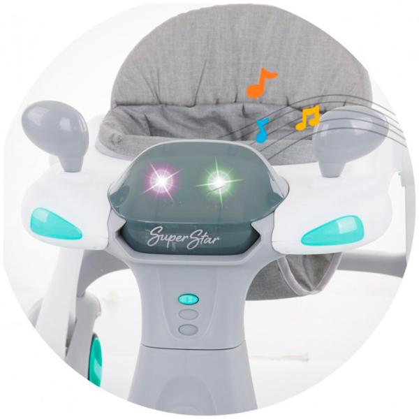 Ходунки Chipolino Super Star 2 in 1 (3800931045791) Трансформер/ Серый photo 8 Ходунки Chipolino Super Star 2 in 1 (3800931045791) Трансформер/ Серый photo 8