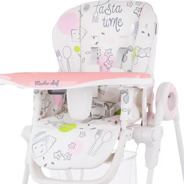 Scaun de masă Chipolino Master Chef (3800931041441) Clasic/ 6 luni / Pink  photo 2