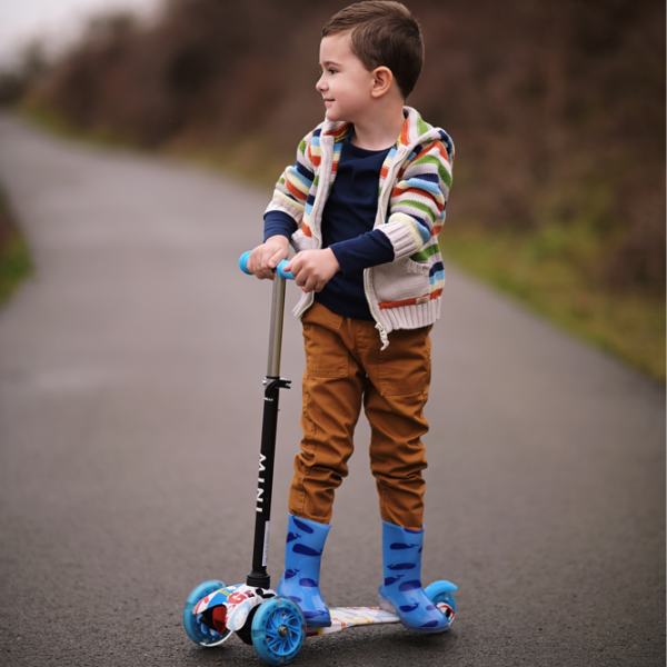 Trotinetă pentru copii cu trei roți Lorelli Mini (10390010012) 20 kg/ Blue photo 6