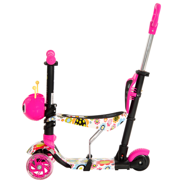 Детский трёхколёсный самокат Lorelli Smart Plus (10390030001) 20 кг/ Розовый photo 2