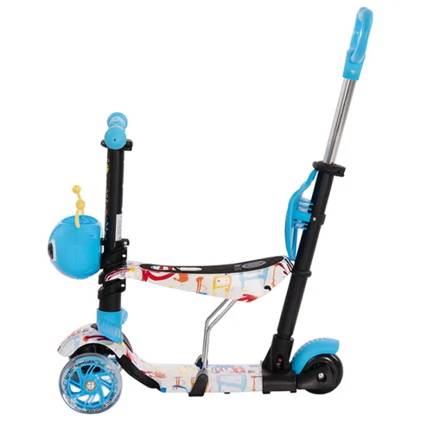 Trotinetă pentru copii cu trei roți Lorelli Smart Plus (10390030003) 20 kg/ Blue photo 2