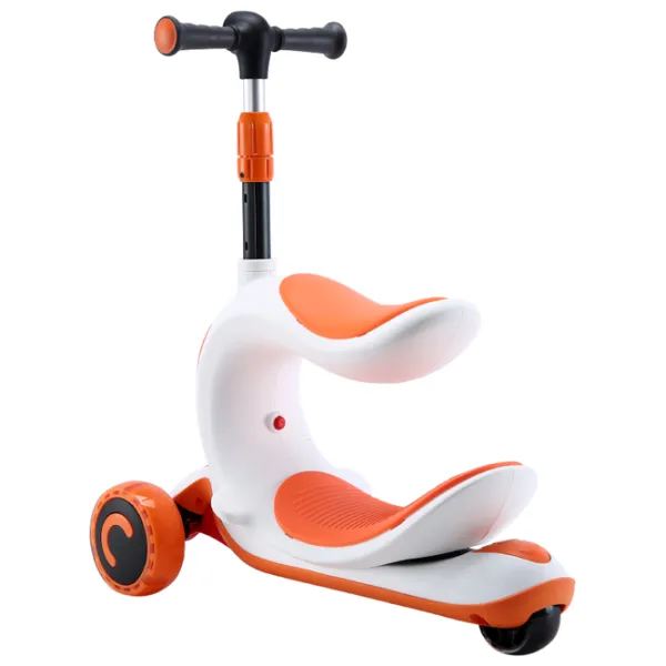 Trotinetă pentru copii cu trei roți Lorelli Trio (10390150003) 50 kg/ Orange photo 3