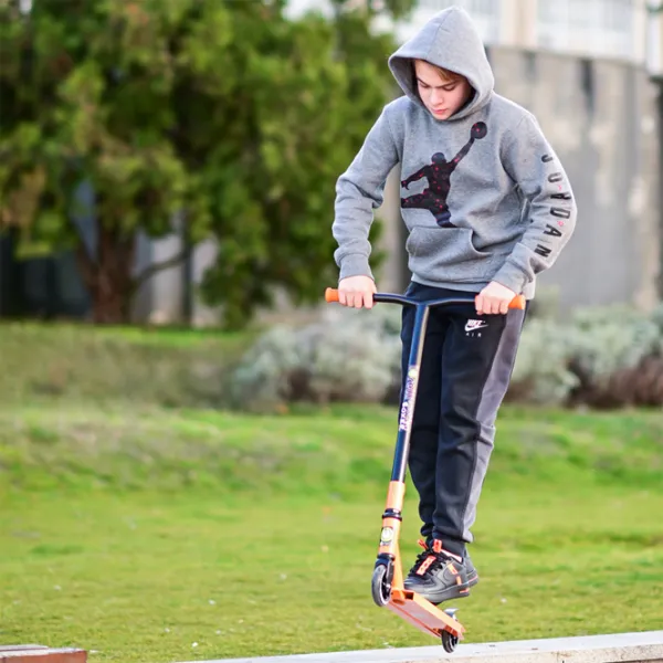 Trotinetă pentru copii cu două roți Lorelli Boxer (10390080003) 100 kg/ Orange photo 5