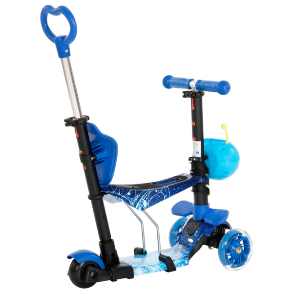 Детский трёхколёсный самокат Lorelli Smart Plus (10390030012) 20 кг/ Синий photo 3