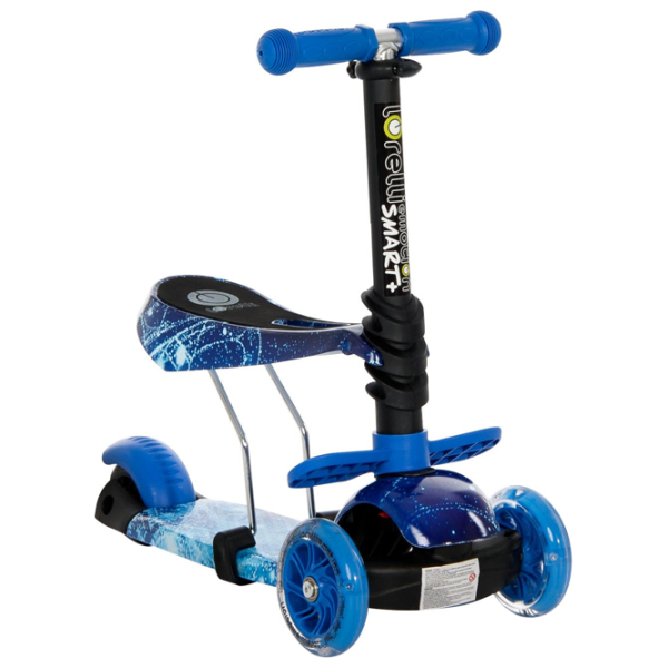 Детский трёхколёсный самокат Lorelli Smart Plus (10390030012) 20 кг/ Синий photo 5