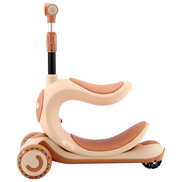 Trotinetă pentru copii cu trei roți Lorelli Trio (10390150001) 50 kg/ Beige photo 2