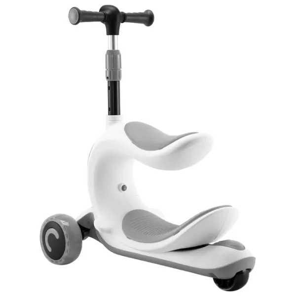 Trotinetă pentru copii cu trei roți Lorelli Trio (10390150001) 50 kg/ Beige photo 3